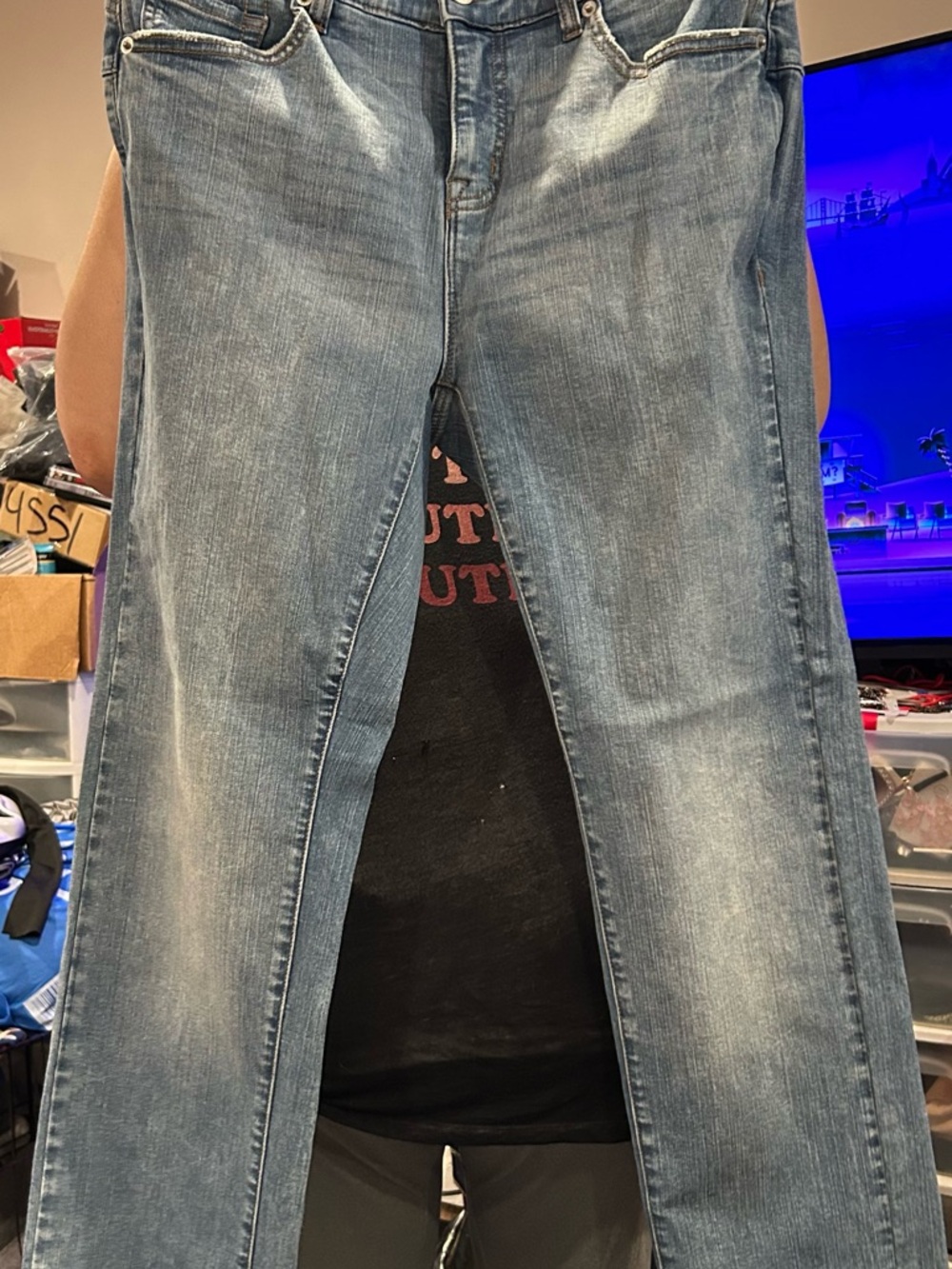 torrid Light Blue Bombshell Straight Premium Stretch Jeans